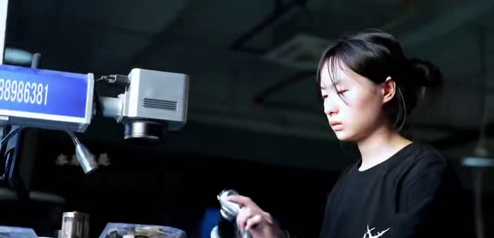 Camera inspection station checking torch parts